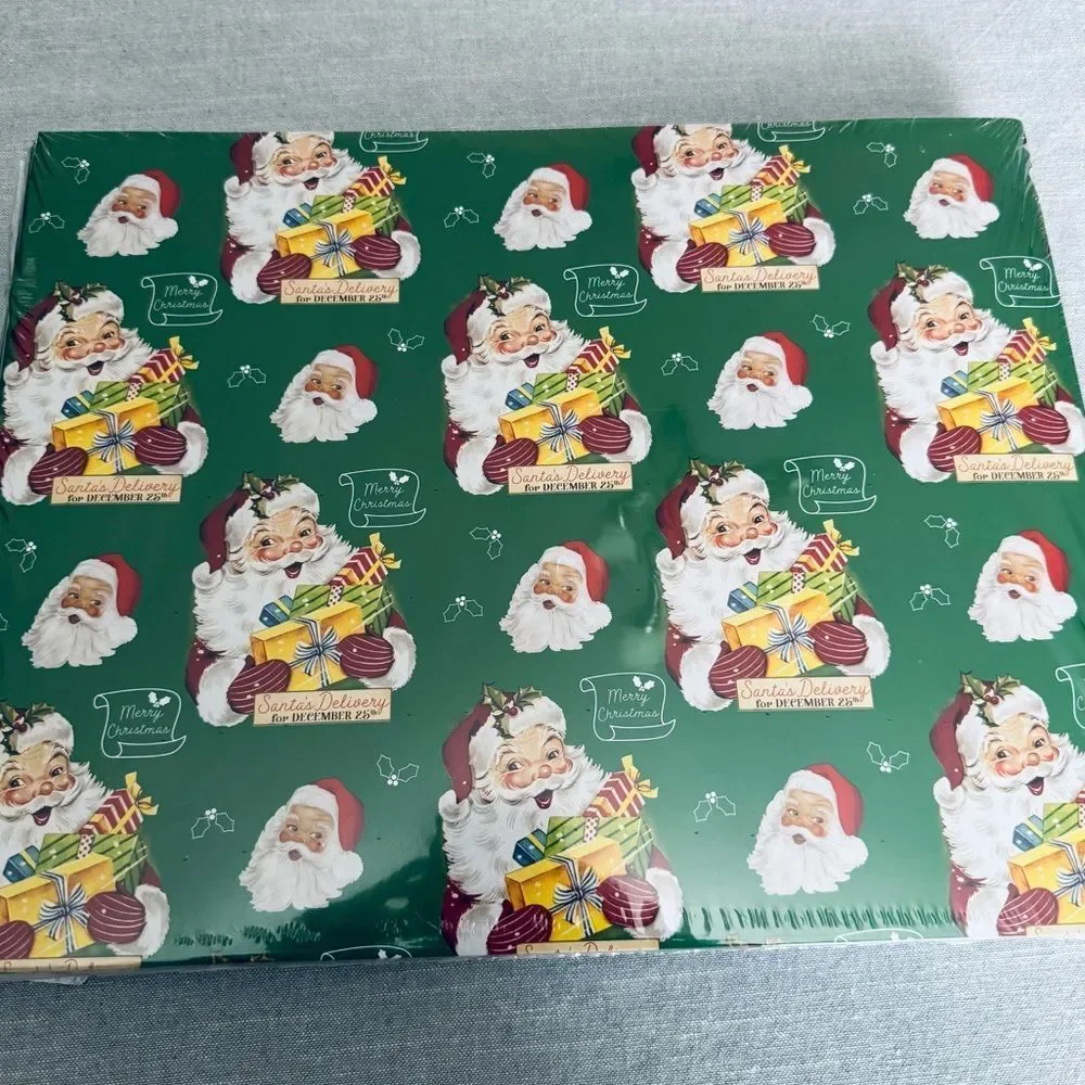 Vintage Santa Christmas Holiday Gift Shirt Boxes Set